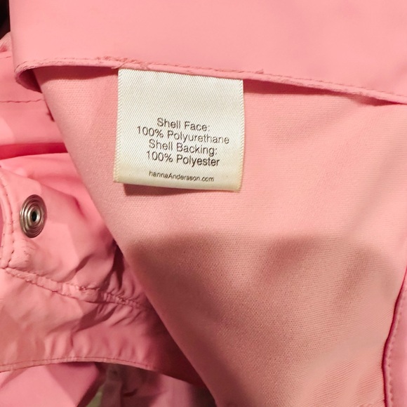 HANNA ANDERSSON Hello Rain Waterproof Jacket for Kids size US 5 rose pink - Picture 9 of 11